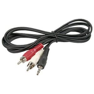 CABO 2 RCA x 1 P2 STÉREO NIQUELADO 1.8 METROS BR CABO 05318