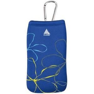 BOLSA P/ CÂMERA DIGITAL EM NEOPRENE AZUL/FLORES CLONE 02282