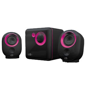 CAIXA DE SOM 2.1 10W RMS MULTIMIDIA INTEGRIS 1202LY - ROSA