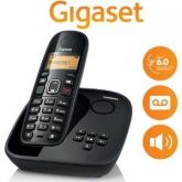 TELEFONE SEM FIO GIGASET A495 PRETO DECT 6.0 ( IDENTIFICADOR