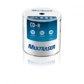 MIDIA CD-R 52X MULTILASER 700MB SHRINK COM 100UN