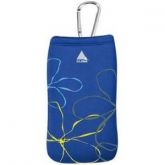 BOLSA P/ CÂMERA DIGITAL EM NEOPRENE AZUL/FLORES CLONE 02282