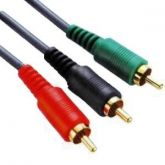CABO VIDEO COMPONENTE 3 RCA x 3 RCA 2 METROS BR CABO 05420