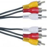 CABO 3 RCA x 3 RCA NIQUELADO 1.8 METROS MULTITOC MICA0010