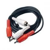 CABO 2 RCA x 2 RCA NIQUELADO 1.8 METROS