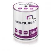 MIDIA DVD-R 4.7GB 16X MULTILASER DV037 - TUBO 100UN.